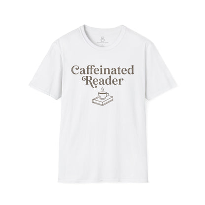 Caffeinated Reader T-Shirt – Book Lover Coffee Tee - BOOKISH & BREW