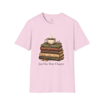 Just One More Chapter T-Shirt – Cozy Book Lover Tee