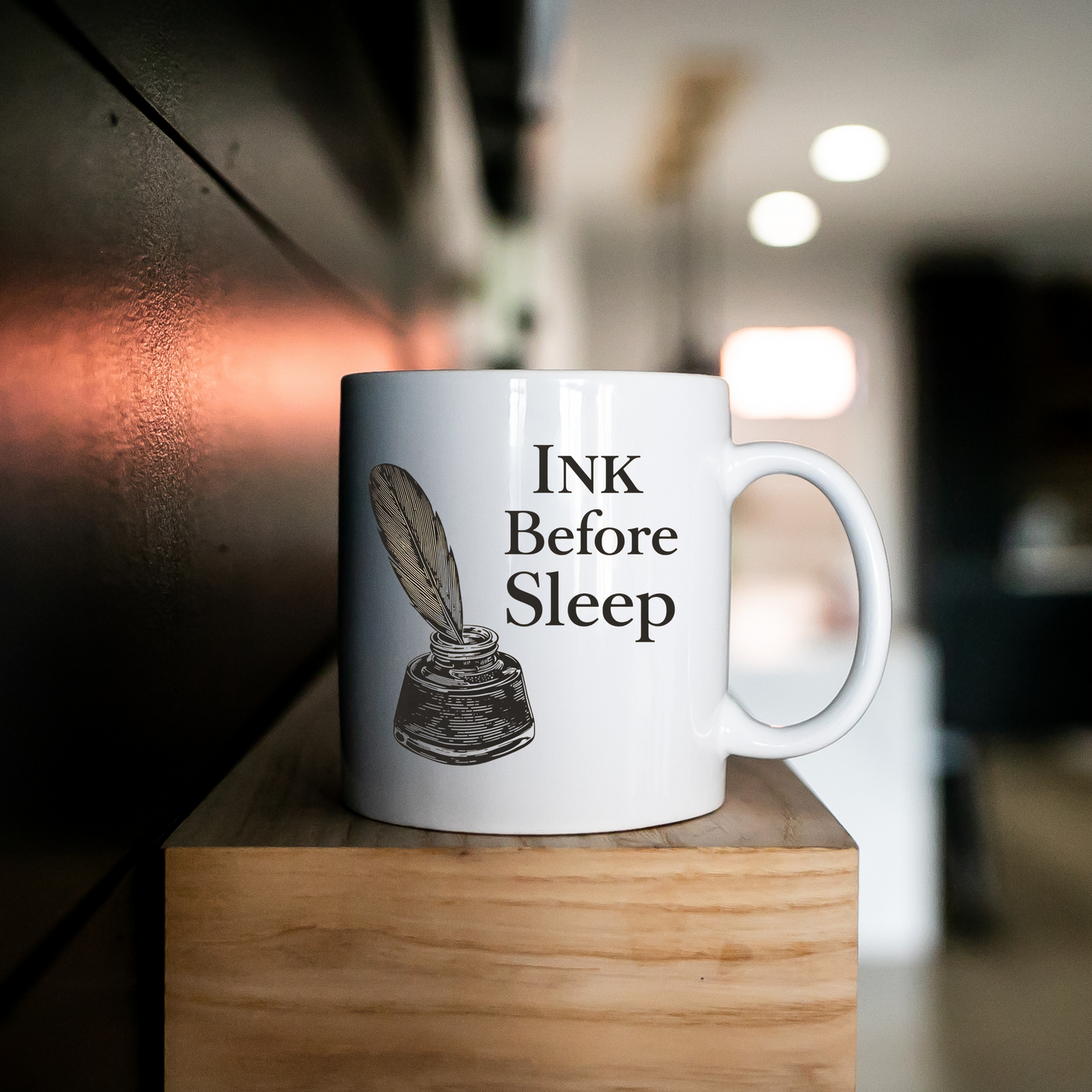 Ink Before Sleep Mug | Writer Dark Academia Coffee Cup | Literary Gothic Gift - BOOKISH & BREW