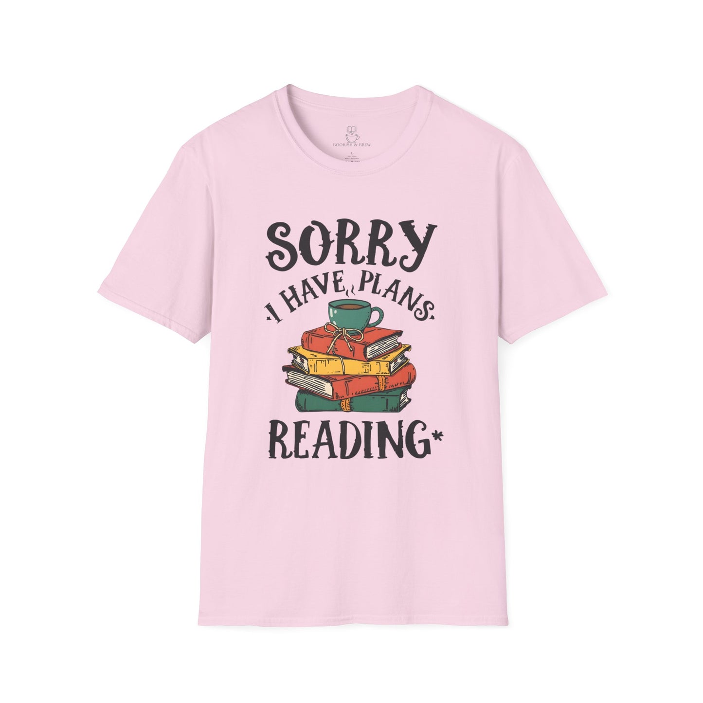Sorry I Have Plans Reading Shirt – Funny Reader Tee, Book Lover Gift, Bookworm Shirt Printify
