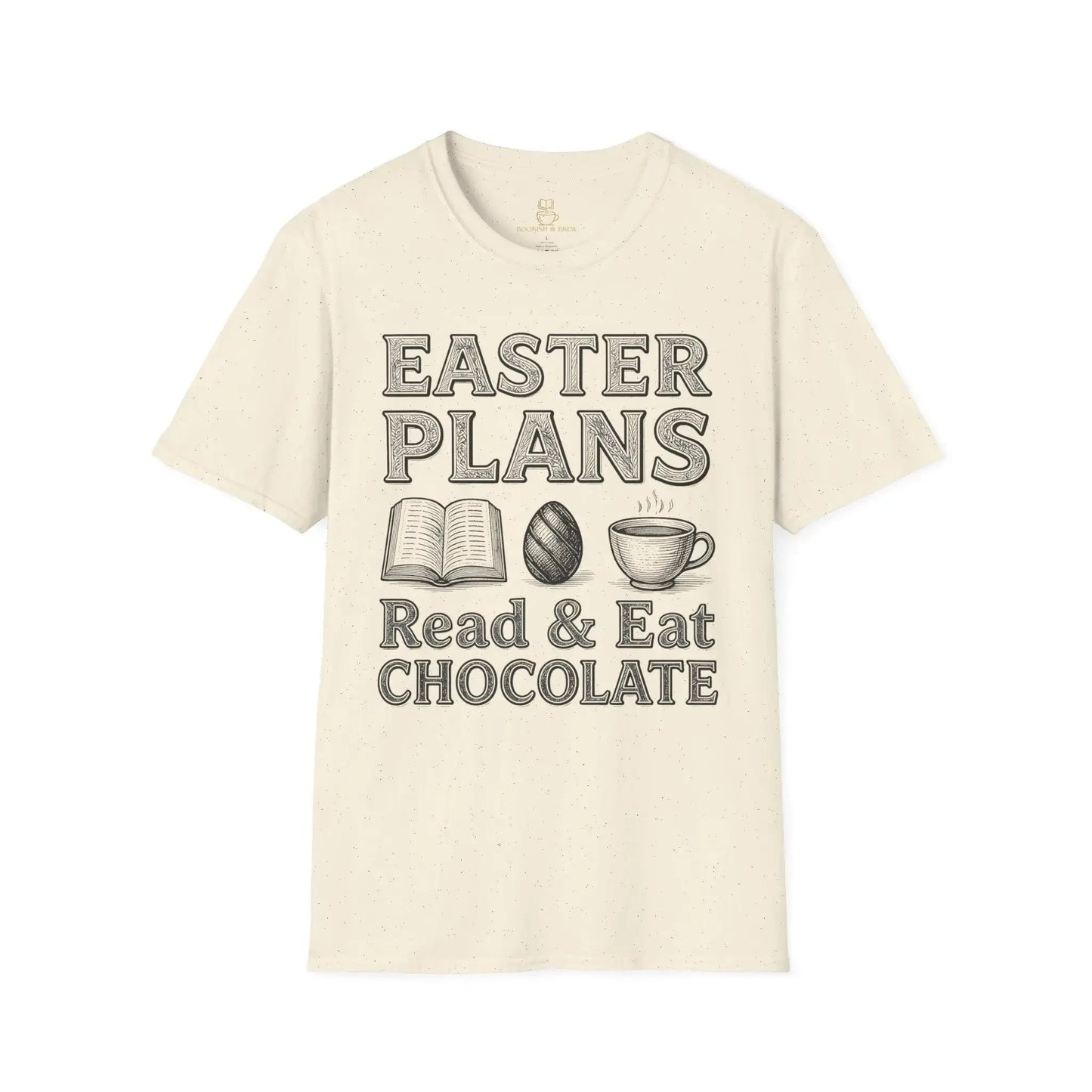 Easter T-shirt — "Read & Eat Chocolate" Holiday Tee Printify