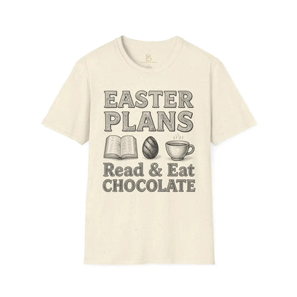Easter T-shirt — "Read & Eat Chocolate" Holiday Tee Printify
