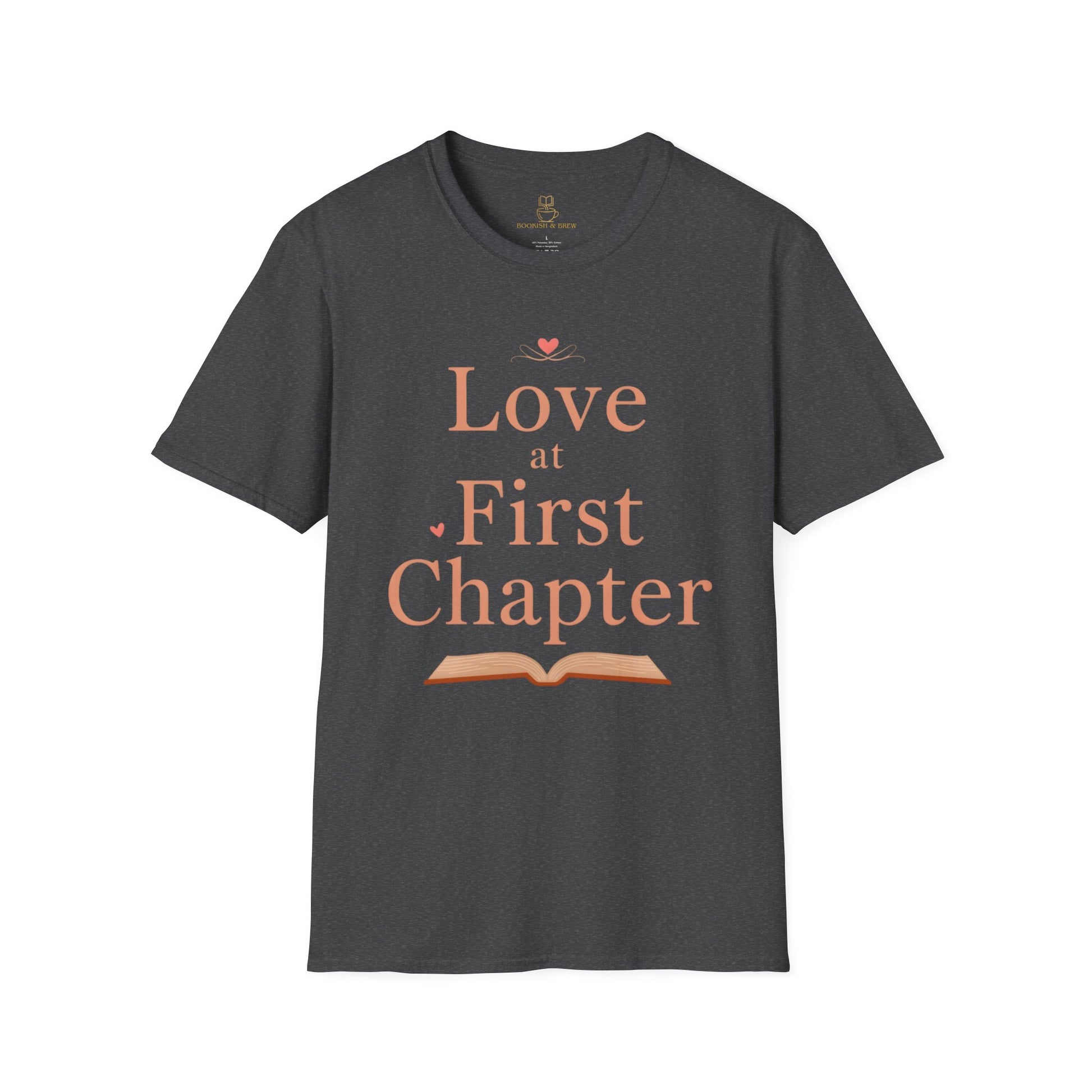 Love at First Chapter T-Shirt | Romance Reader Gift & Bookish Tee Printify