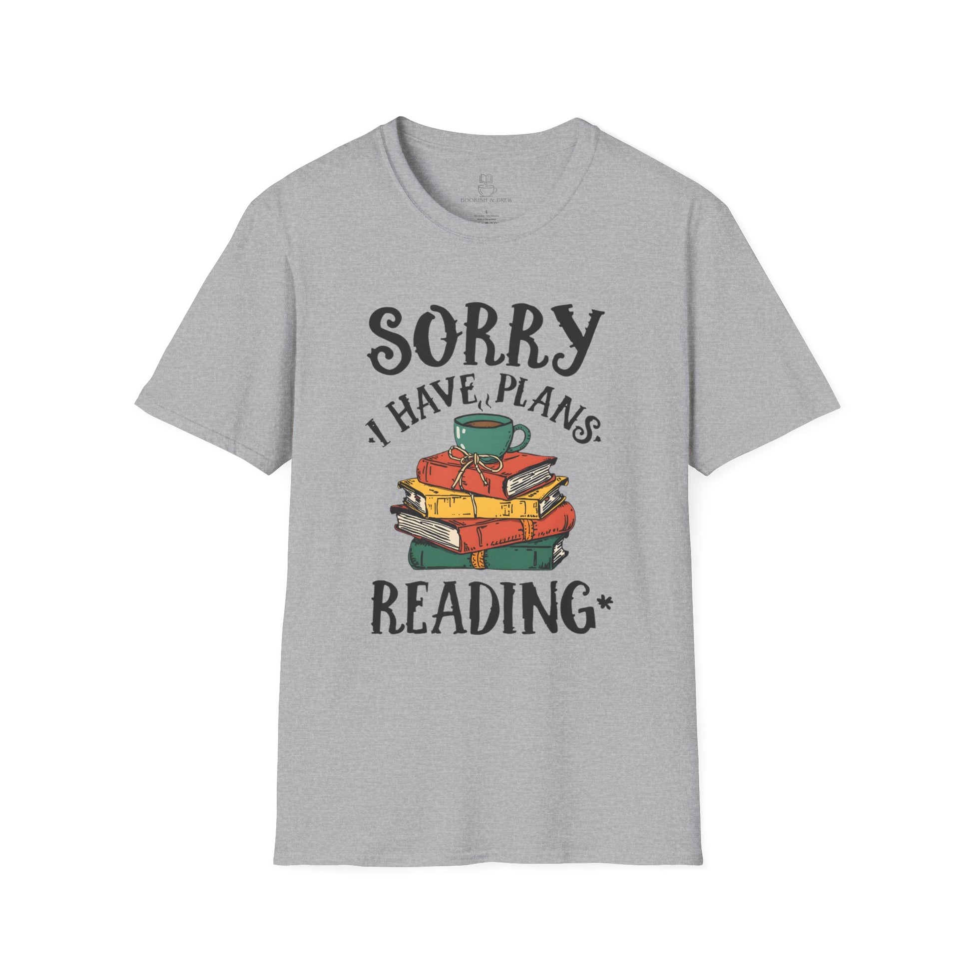 Sorry I Have Plans Reading Shirt – Funny Reader Tee, Book Lover Gift, Bookworm Shirt Printify