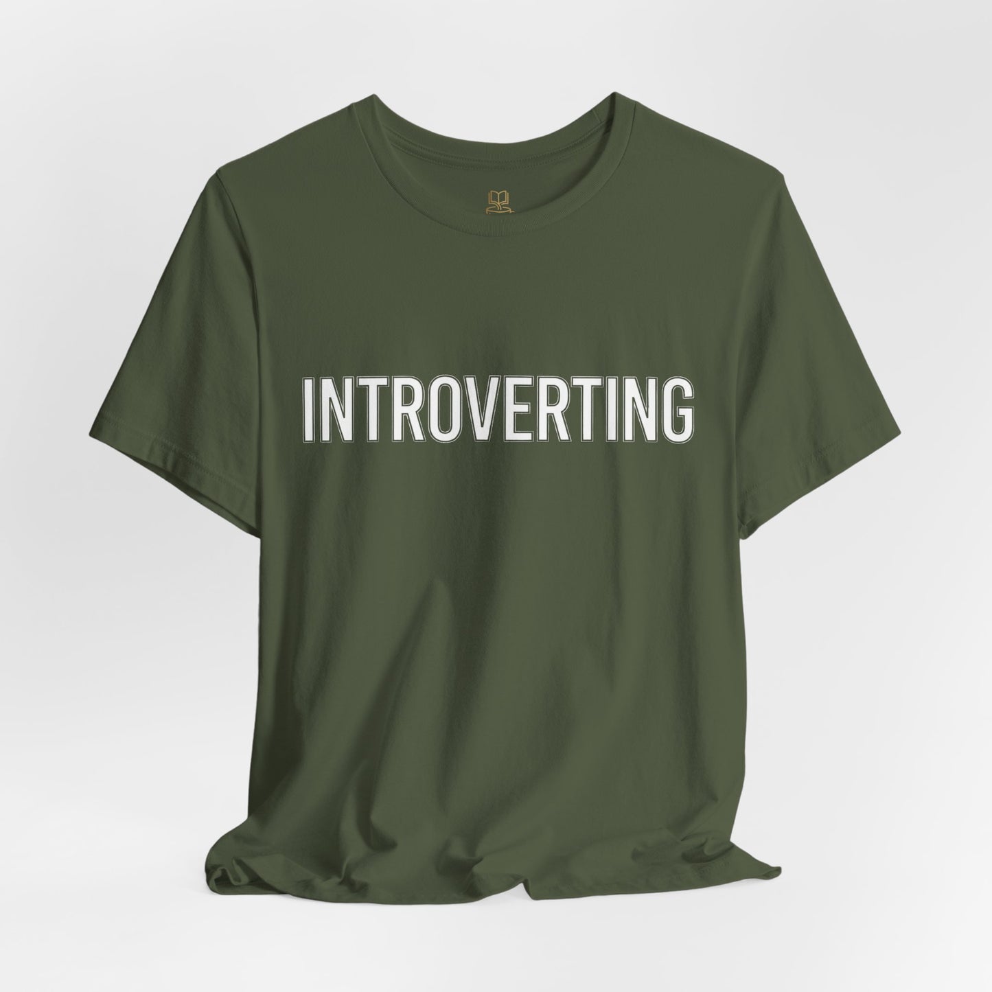 Introverting T-Shirt — Minimalist 'INTROVERTING' Graphic Tee for Introverts