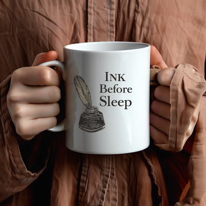 Ink Before Sleep Mug | Writer Dark Academia Coffee Cup | Literary Gothic Gift - BOOKISH & BREW