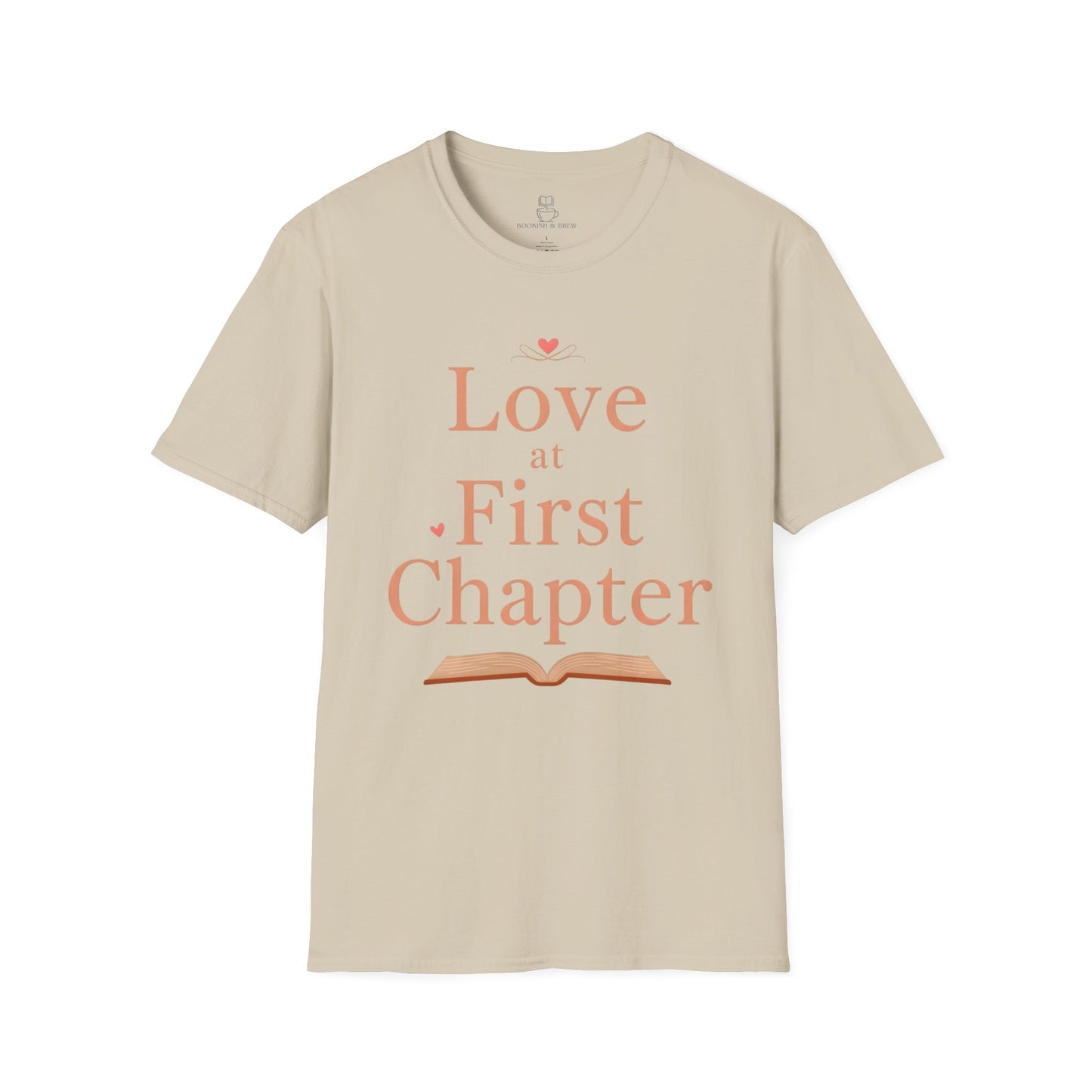 Love at First Chapter T-Shirt | Romance Reader Gift & Bookish Tee Printify