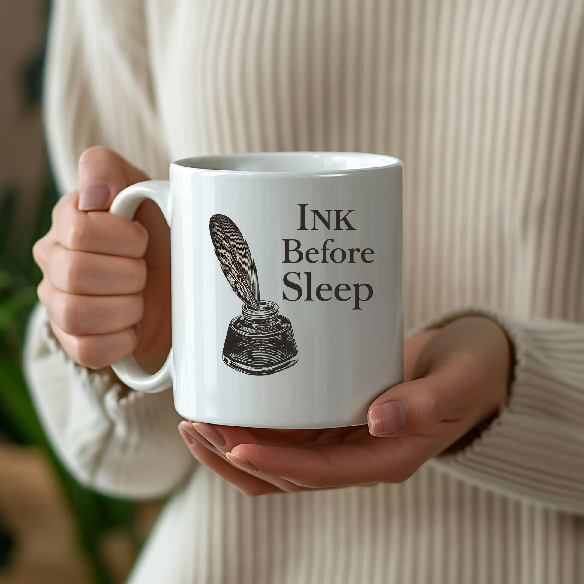 Ink Before Sleep Mug | Writer Dark Academia Coffee Cup | Literary Gothic Gift - BOOKISH & BREW