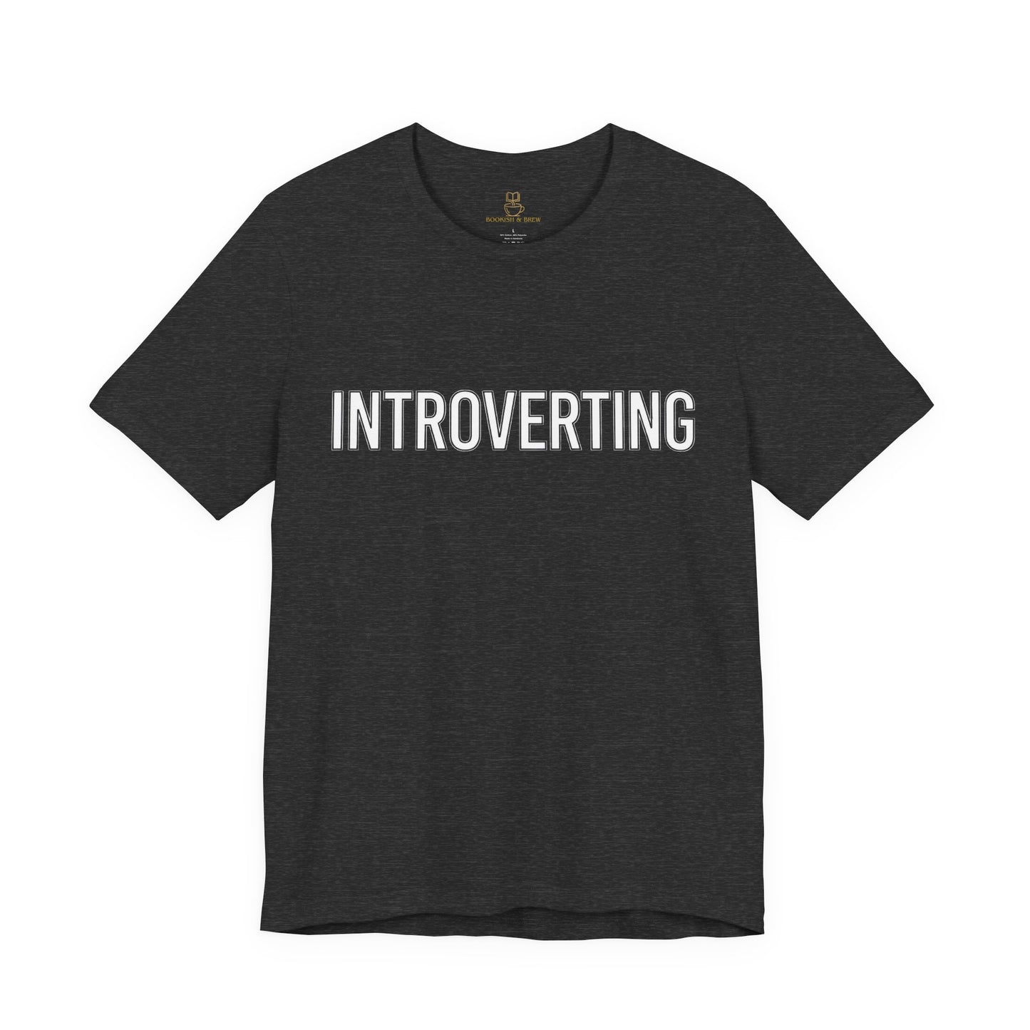 Introverting T-Shirt — Minimalist 'INTROVERTING' Graphic Tee for Introverts