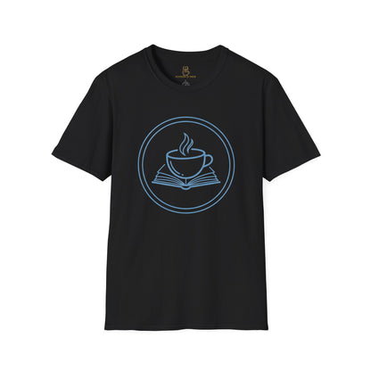 Book and Coffee Emblem T-Shirt – Minimal Bookish Apparel - BOOKISH & BREW