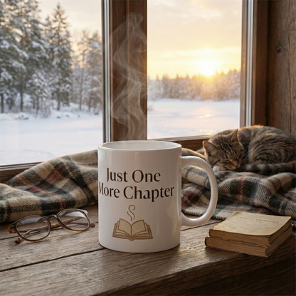 Just One More Chapter Mug – Book Lover Coffee Mug for Readers - BOOKISH & BREW