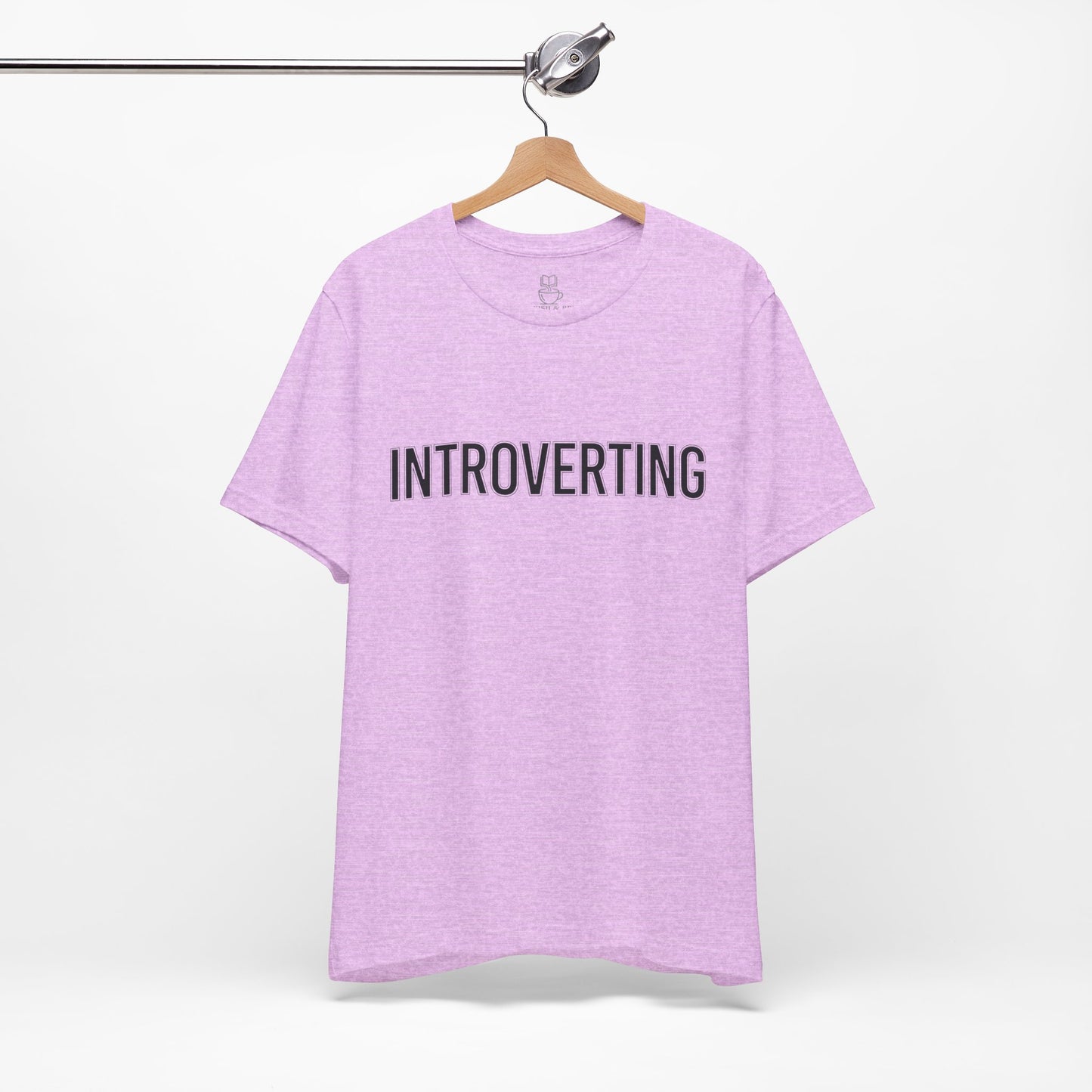 Introverting T-Shirt — Minimalist 'INTROVERTING' Graphic Tee for Introverts