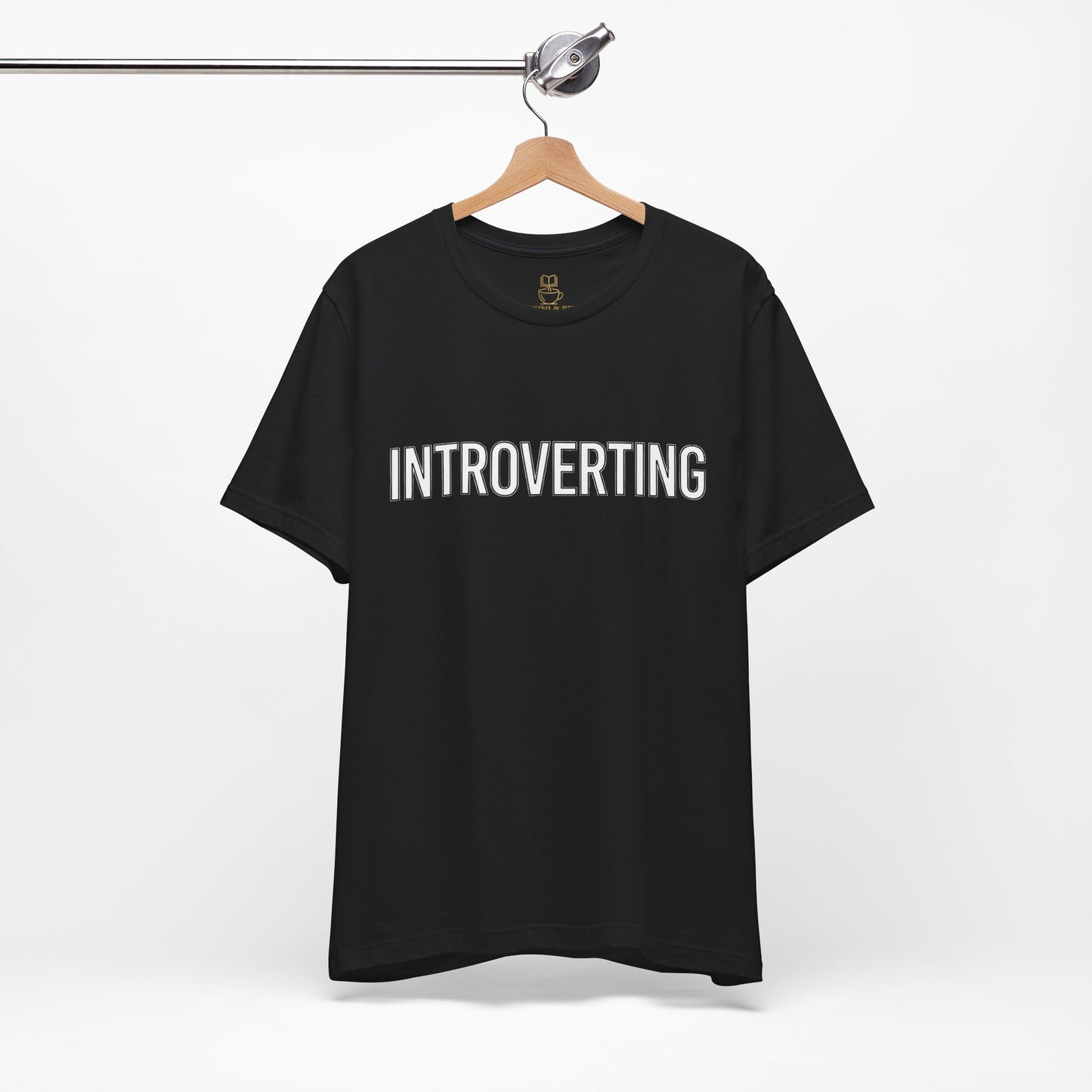 Introverting T-Shirt — Minimalist 'INTROVERTING' Graphic Tee for Introverts