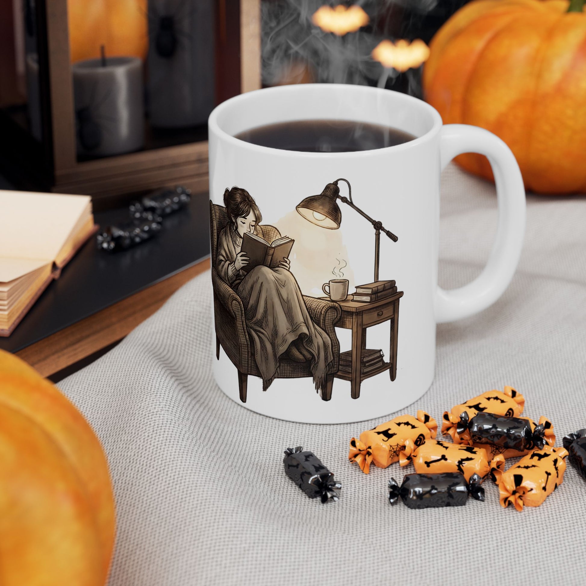 Dark Academia Book Lover Mug – Cozy Reading Coffee Cup - BOOKISH & BREW