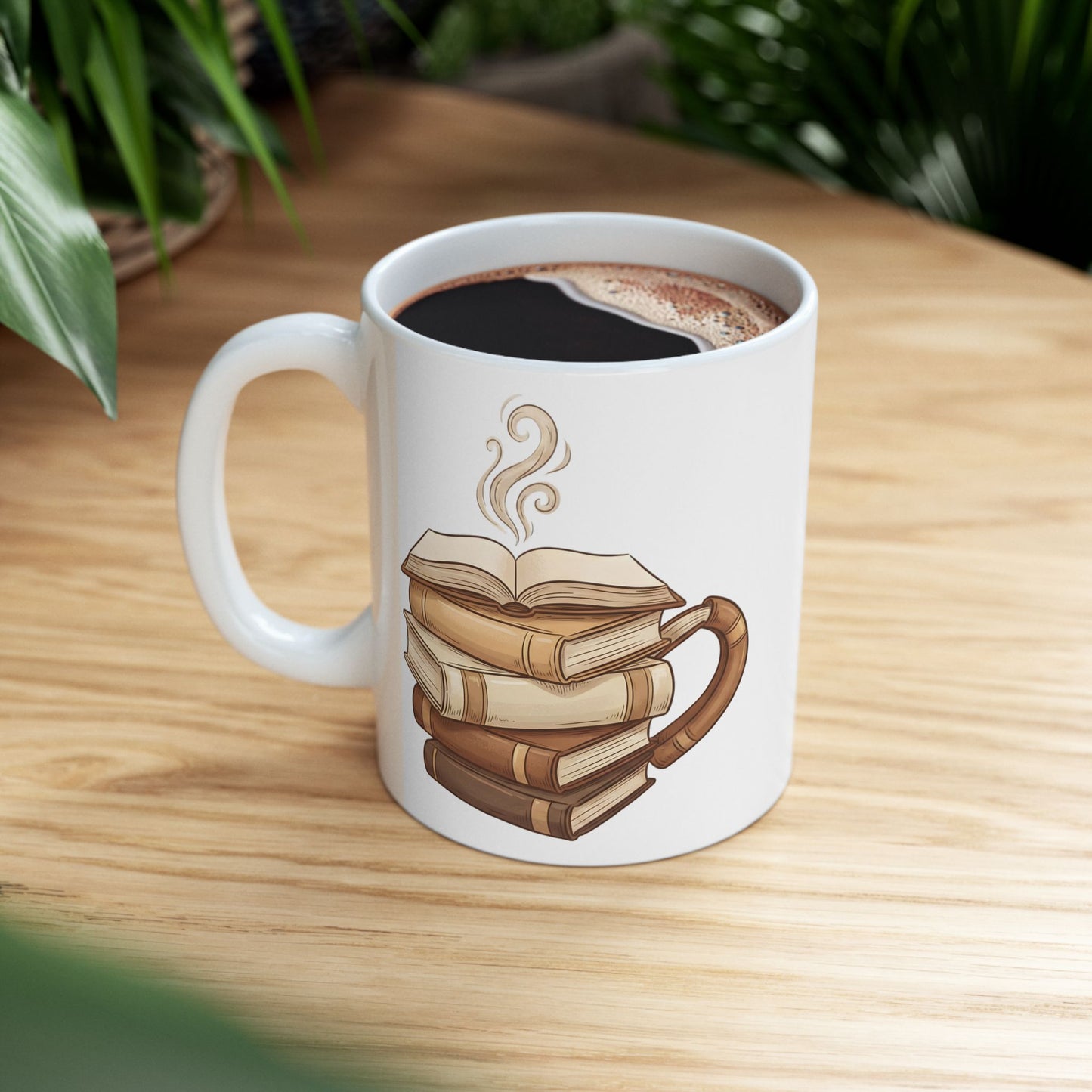 Book Lover Coffee Mug – Books Shaped as Coffee Cup Design - BOOKISH & BREW
