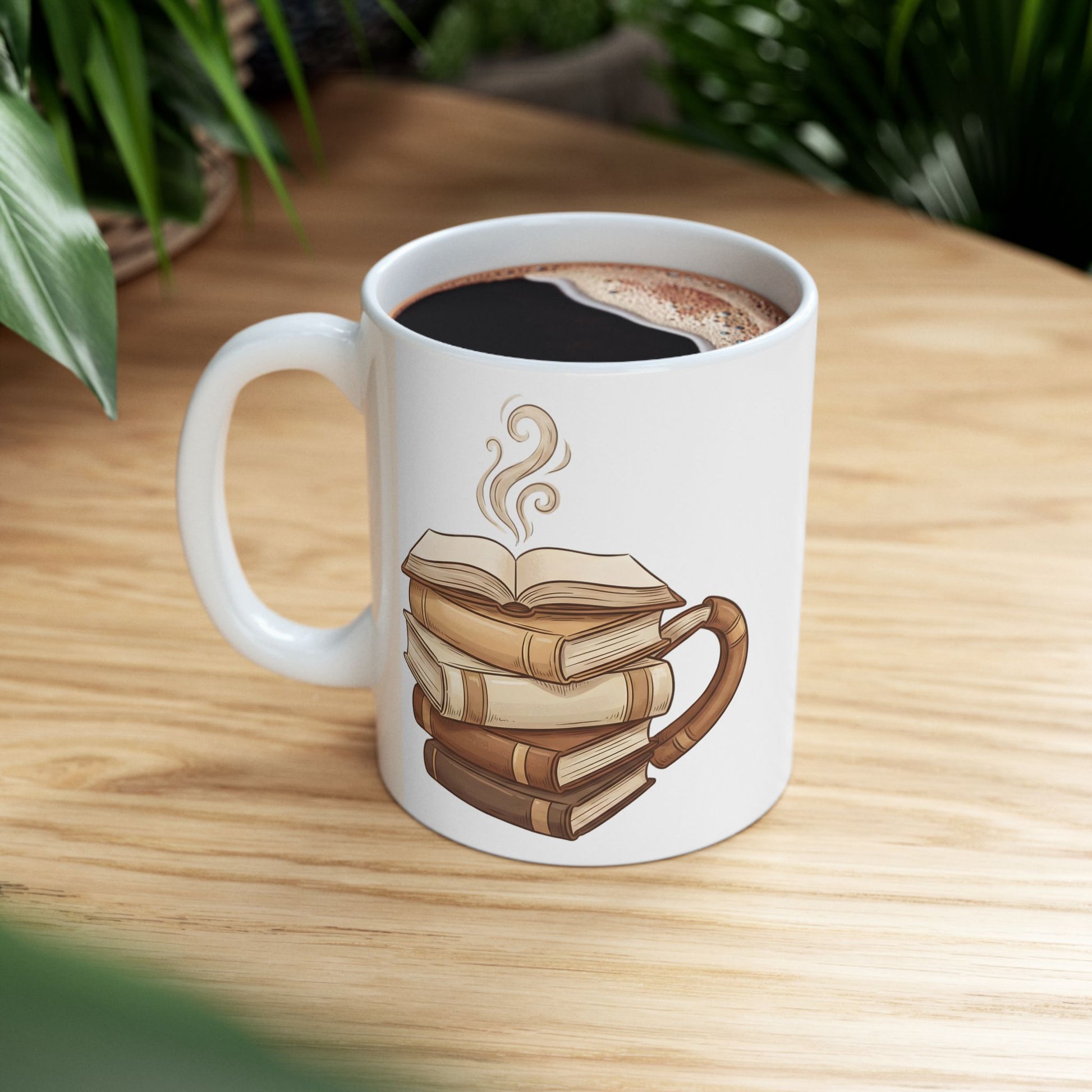 Book Lover Coffee Mug – Books Shaped as Coffee Cup Design - BOOKISH & BREW
