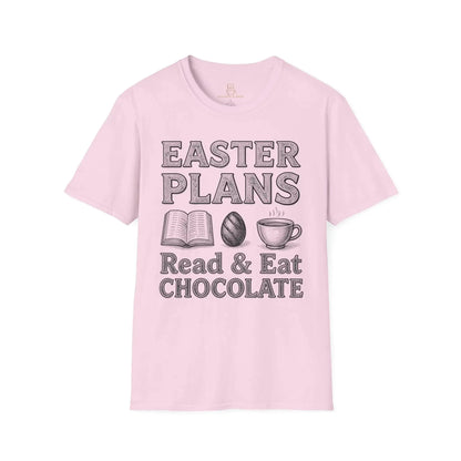 Easter T-shirt — "Read & Eat Chocolate" Holiday Tee Printify