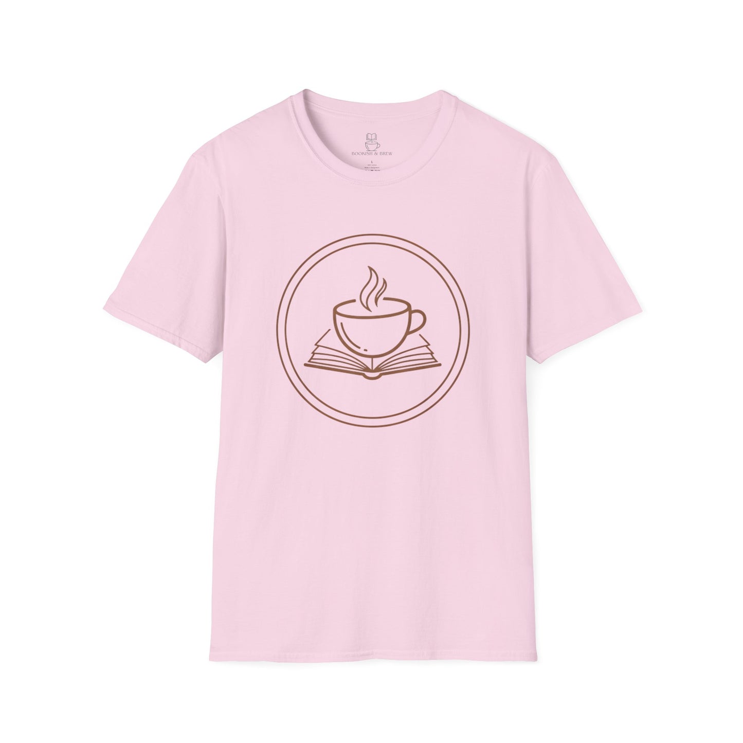 Book and Coffee Emblem T-Shirt – Minimal Bookish Apparel - BOOKISH & BREW