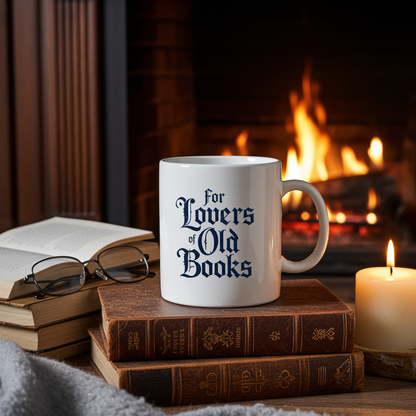 For Lovers of Old Books Mug | Vintage Dark Academia Coffee Cup | Book Lover Gift - BOOKISH & BREW