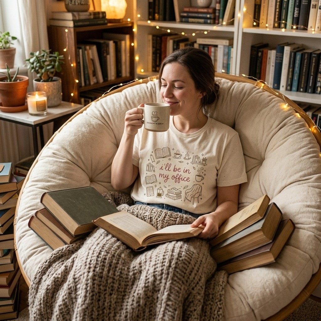 I'll Be In My Office Shirt, Funny Book Lover Gift Printify