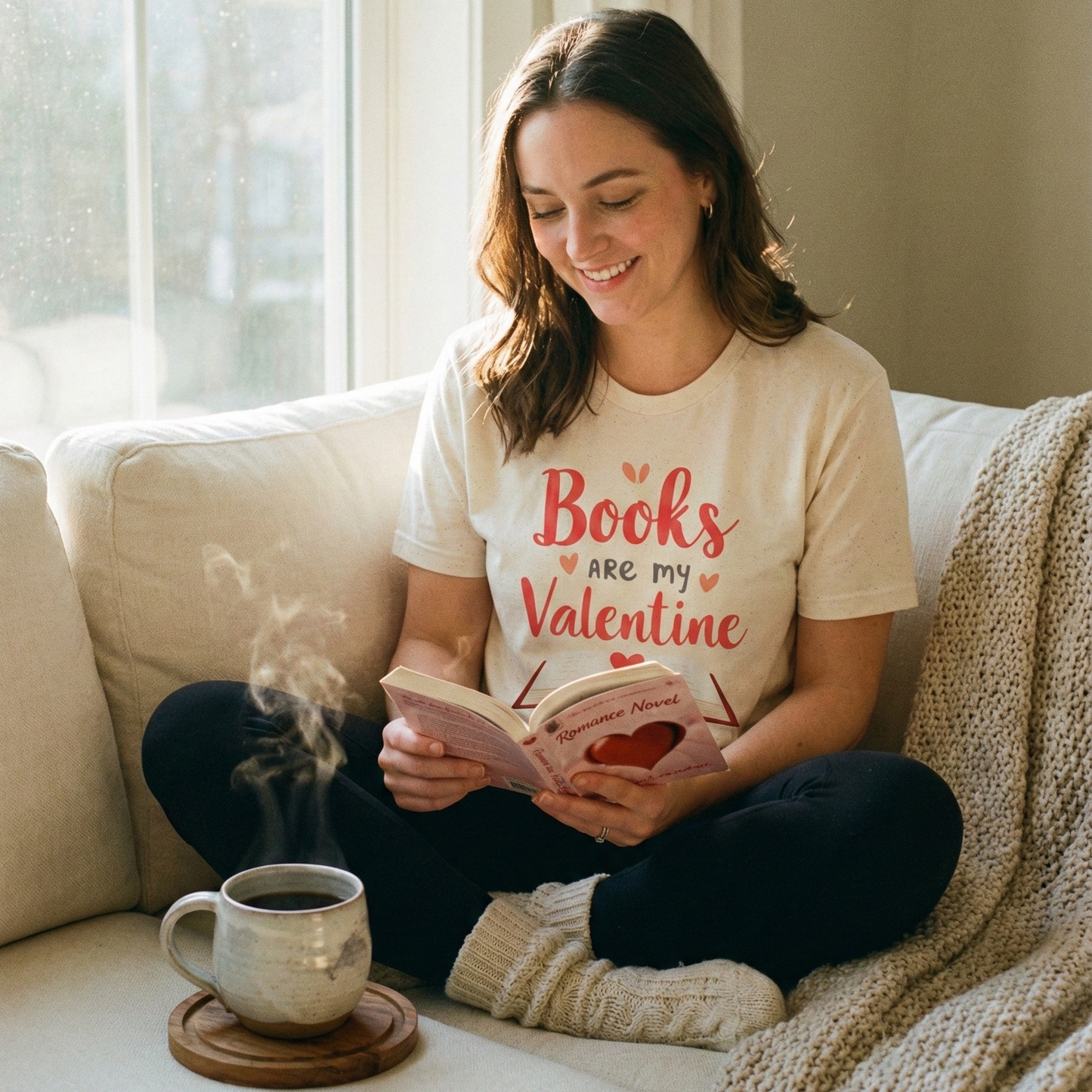 Books are my Valentine Shirt | Cute Book Lover Gift & Romance Reader Tee Printify