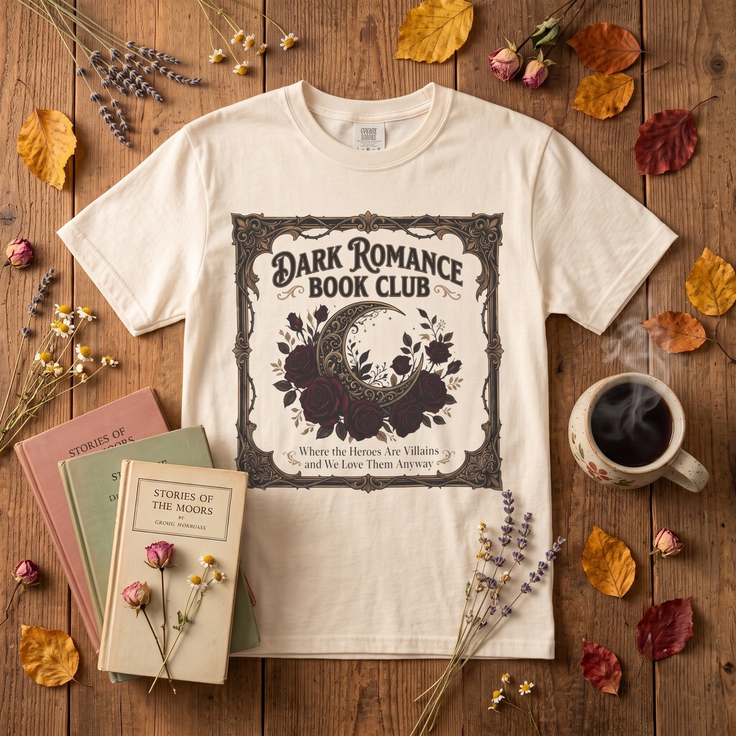 Dark Romance Book Club Shirt — Where The Heroes Are Villains Bookish Tee Dark Romance Reader Gift Comfort Colors Morally Grey Shirt BookTok Smut Reader Tee