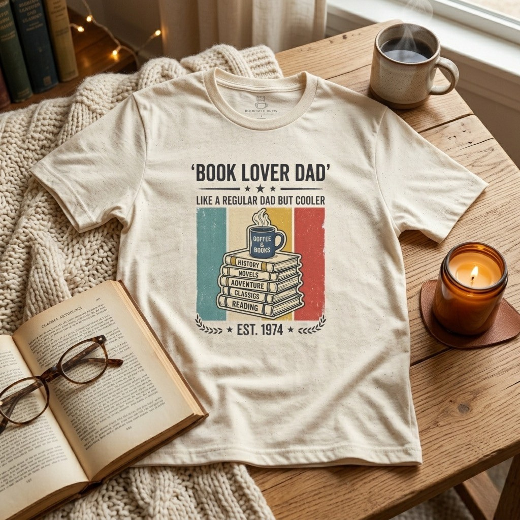 Book Lover Dad, Like A Regular Dad But Cooler Shirt, Funny Dad Gift Printify