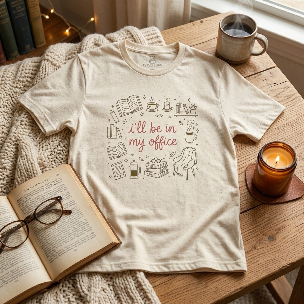 I'll Be In My Office Shirt, Funny Book Lover Gift Printify