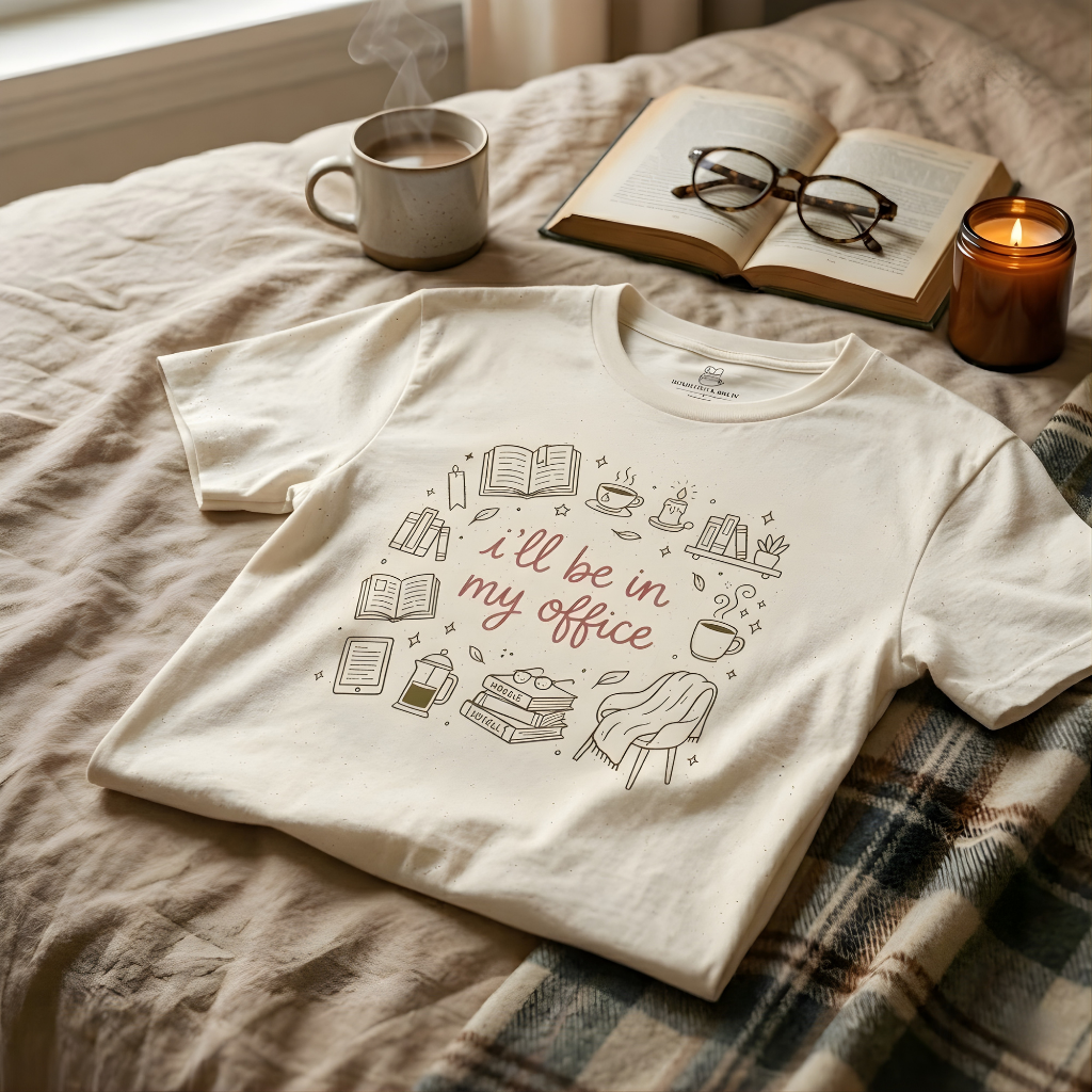 I'll Be In My Office Shirt, Funny Book Lover Gift Printify