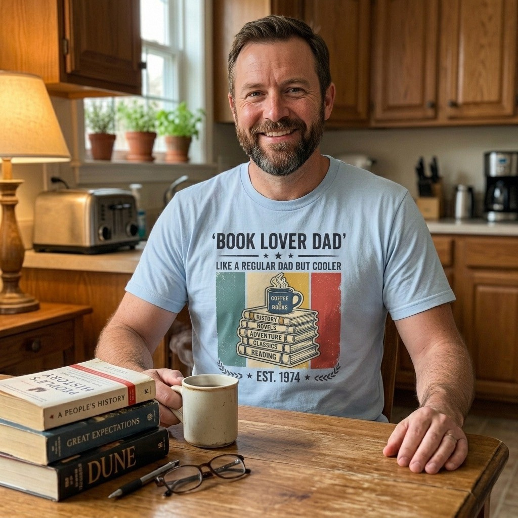 Book Lover Dad, Like A Regular Dad But Cooler Shirt, Funny Dad Gift Printify