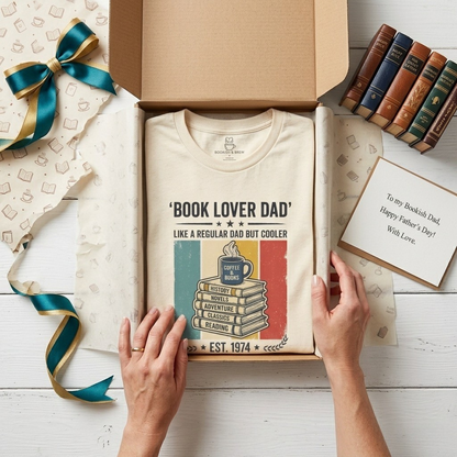 Book Lover Dad, Like A Regular Dad But Cooler Shirt, Funny Dad Gift Printify