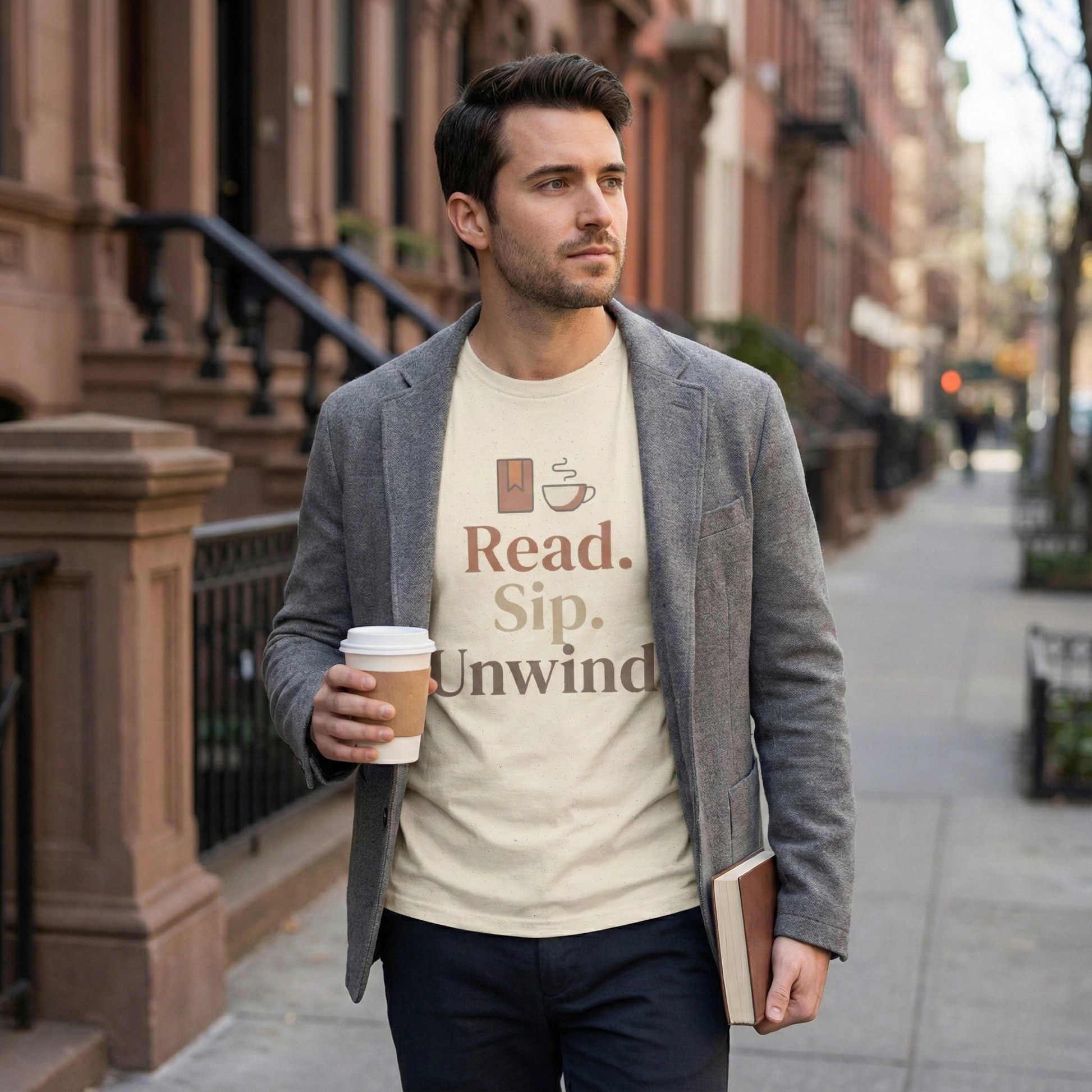 Read Sip Unwind T-Shirt – Cozy Book and Coffee Tee - BOOKISH & BREW