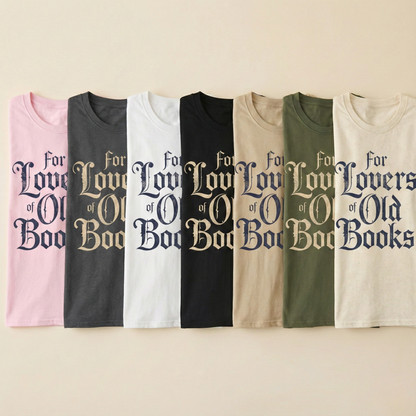 For Lovers of Old Books | Vintage Dark Academia T-Shirt | Book Lover Gift - BOOKISH & BREW