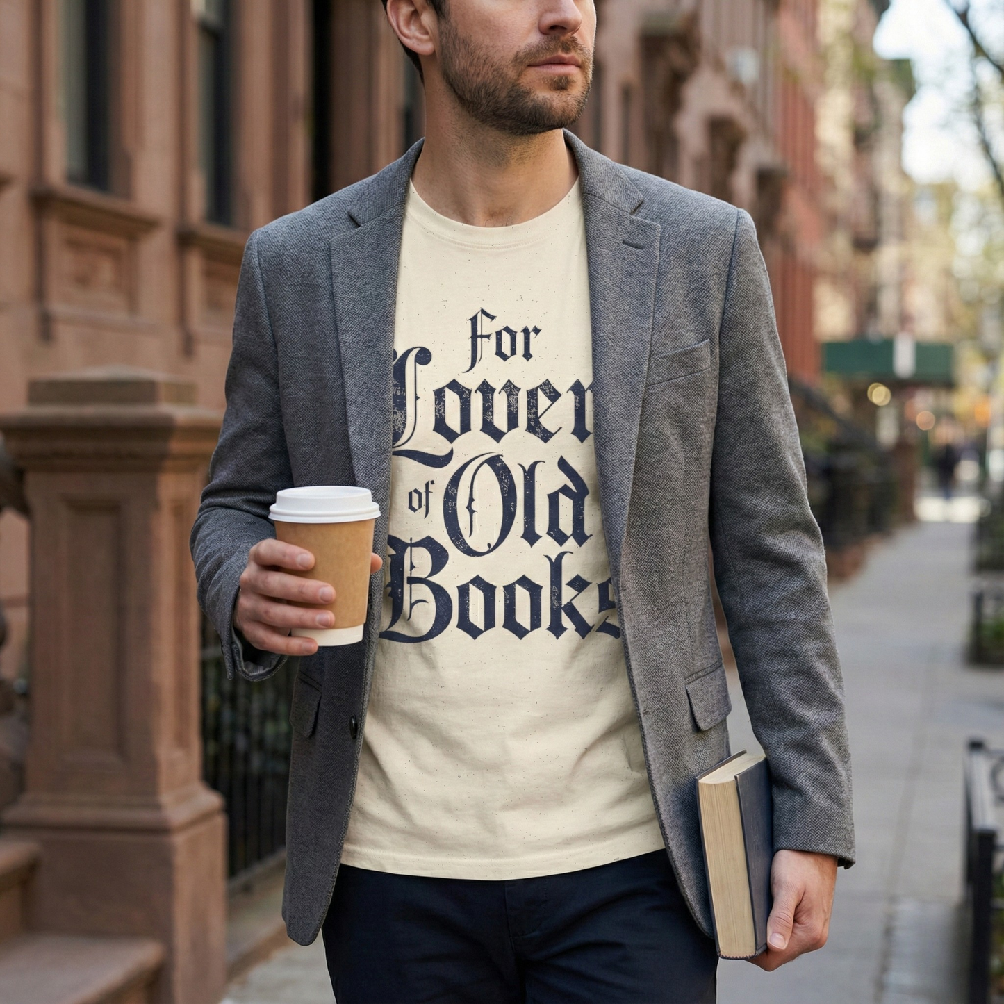 For Lovers of Old Books | Vintage Dark Academia T-Shirt | Book Lover Gift - BOOKISH & BREW