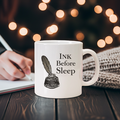 Ink Before Sleep Mug | Writer Dark Academia Coffee Cup | Literary Gothic Gift - BOOKISH & BREW
