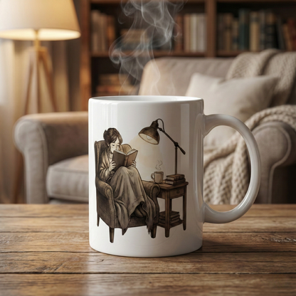 Dark Academia Book Lover Mug – Cozy Reading Coffee Cup - BOOKISH & BREW